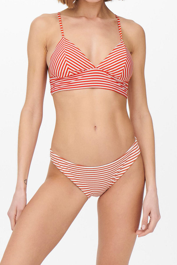 ONLKITTY TRIANGLE BIKINI TOP - ΚΟΚΚΙΝΟ