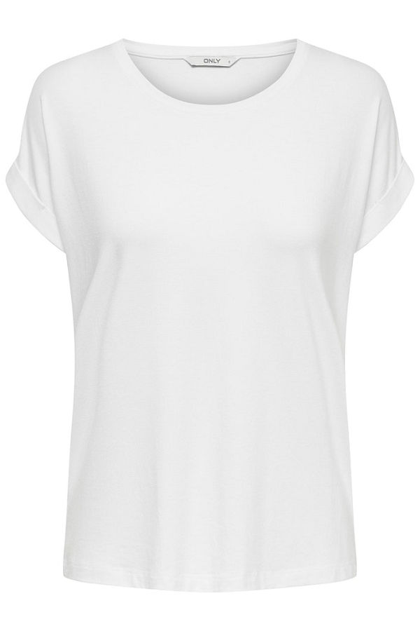 ONLMOSTER S/S O-NECK TOP NOOS JRS - ΛΕΥΚΟ