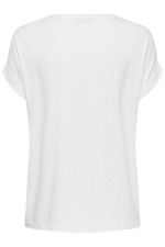 ONLMOSTER S/S O-NECK TOP NOOS JRS - ΛΕΥΚΟ