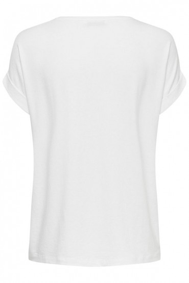 ONLMOSTER S/S O-NECK TOP NOOS JRS - ΛΕΥΚΟ