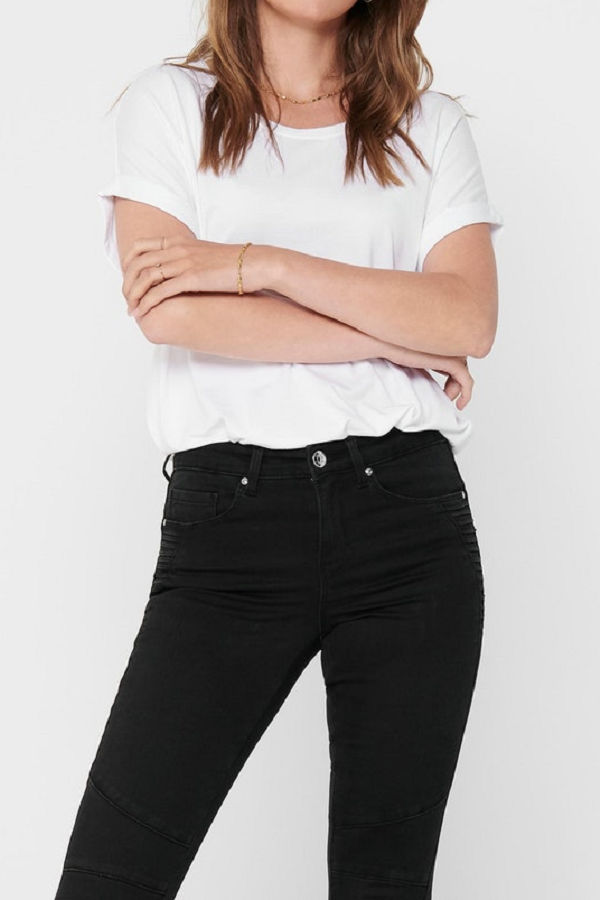 ONLMOSTER S/S O-NECK TOP NOOS JRS - ΛΕΥΚΟ