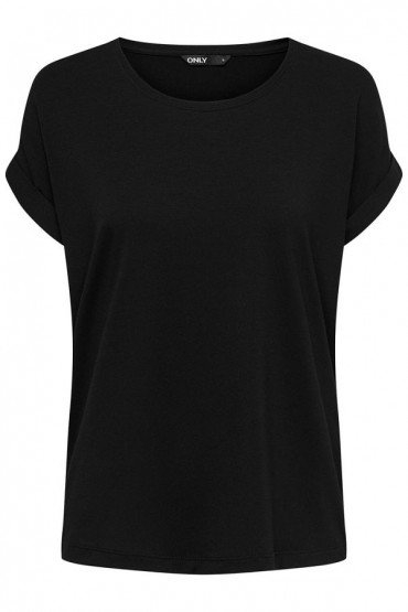 ONLMOSTER S/S O-NECK TOP NOOS JRS - ΜΑΥΡΟ