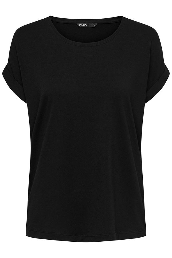 ONLMOSTER S/S O-NECK TOP NOOS JRS - ΜΑΥΡΟ