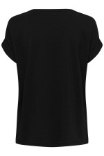ONLMOSTER S/S O-NECK TOP NOOS JRS - ΜΑΥΡΟ
