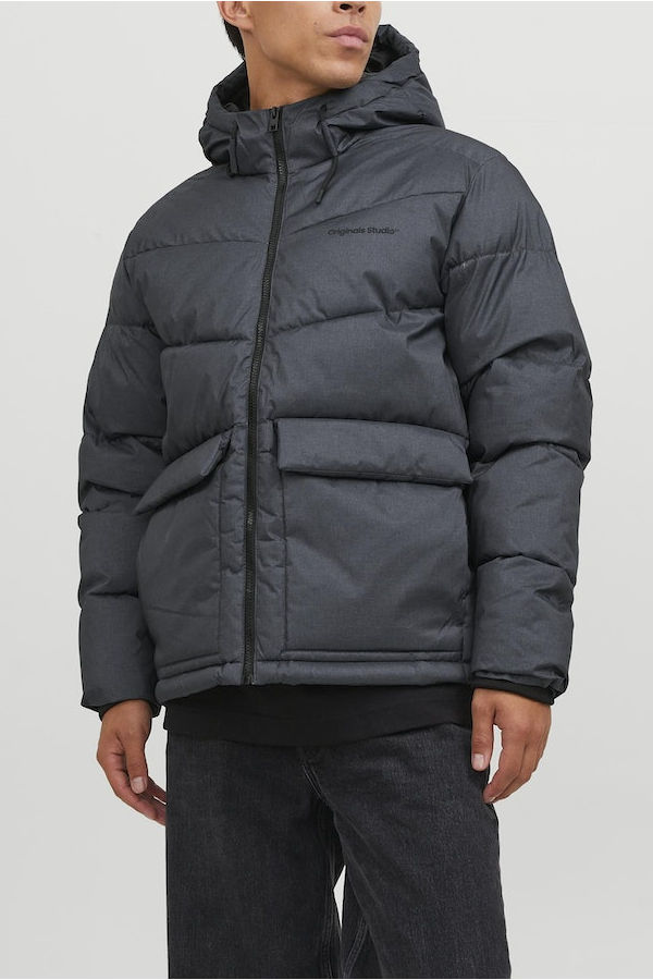 JORVESTEBRO PUFFER JACKET - ΓΚΡΙ