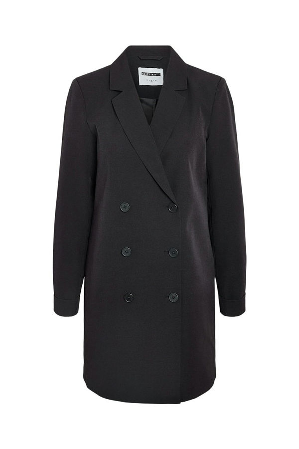 NMDAKOTA L/S BLAZER DRESS WVN WK - ΜΑΥΡΟ