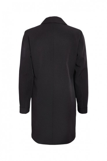 NMDAKOTA L/S BLAZER DRESS WVN WK - ΜΑΥΡΟ