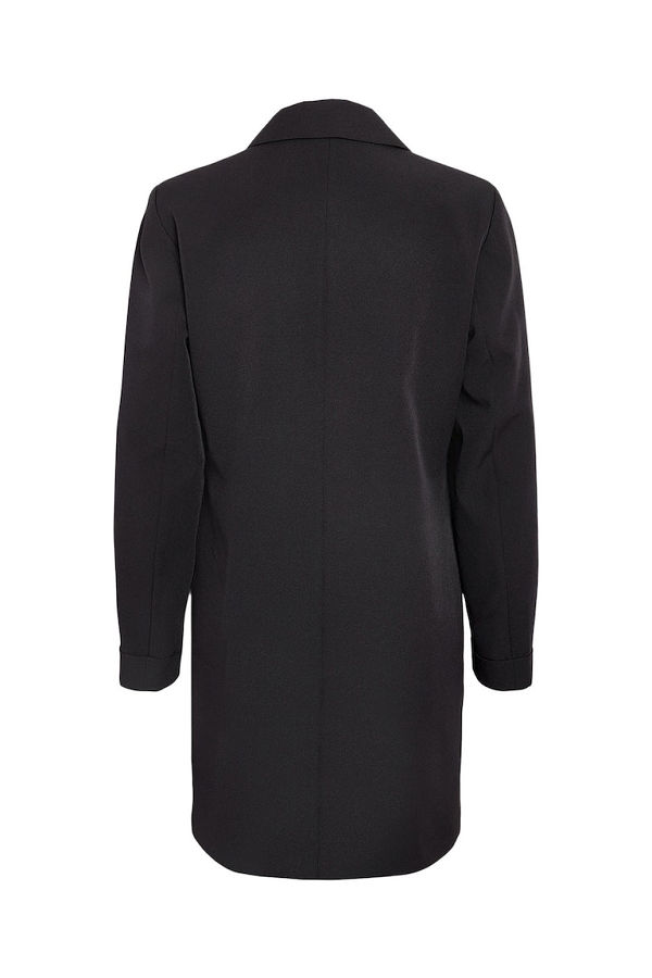 NMDAKOTA L/S BLAZER DRESS WVN WK - ΜΑΥΡΟ