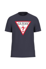 GUESS CN SS ORIGINAL LOGO TEE ΜΠΛΟΥΖΑ ΑΝΔΡΙΚΟ - ΜΠΛΕ