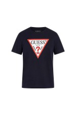 GUESS CN SS ORIGINAL LOGO TEE ΜΠΛΟΥΖΑ ΑΝΔΡΙΚΟ - ΜΠΛΕ