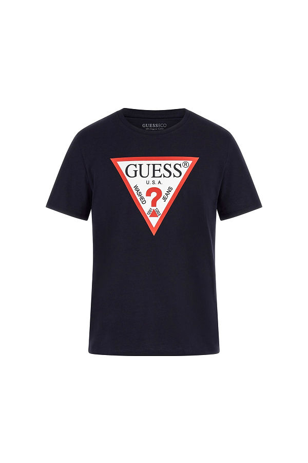 GUESS CN SS ORIGINAL LOGO TEE ΜΠΛΟΥΖΑ ΑΝΔΡΙΚΟ - ΜΠΛΕ