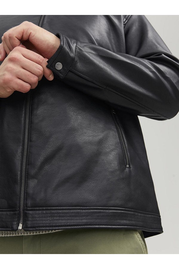 JJEROCKY CLEAN JACKET NOOS PLS - ΜΑΥΡΟ