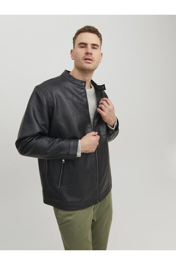 JJEROCKY CLEAN JACKET NOOS PLS - ΜΑΥΡΟ