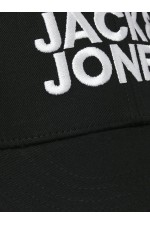 JACGALL BASEBALL CAP NOOS - ΜΑΥΡΟ