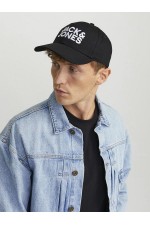 JACGALL BASEBALL CAP NOOS - ΜΑΥΡΟ