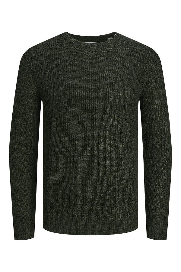 JJELEWIS KNIT CREW NECK SN - ΠΡΑΣΙΝΟ
