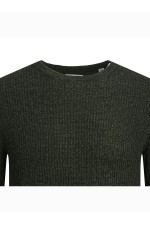 JJELEWIS KNIT CREW NECK SN - ΠΡΑΣΙΝΟ