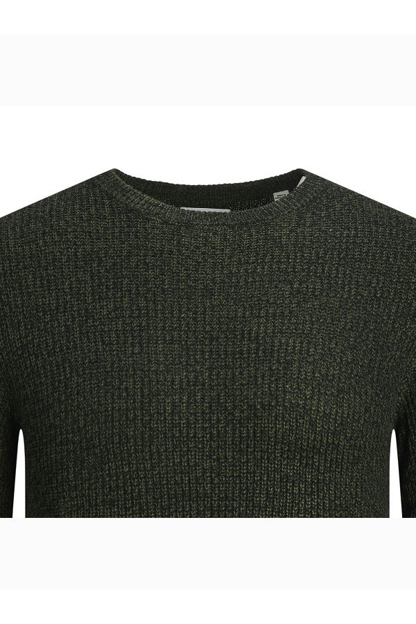 JJELEWIS KNIT CREW NECK SN - ΠΡΑΣΙΝΟ