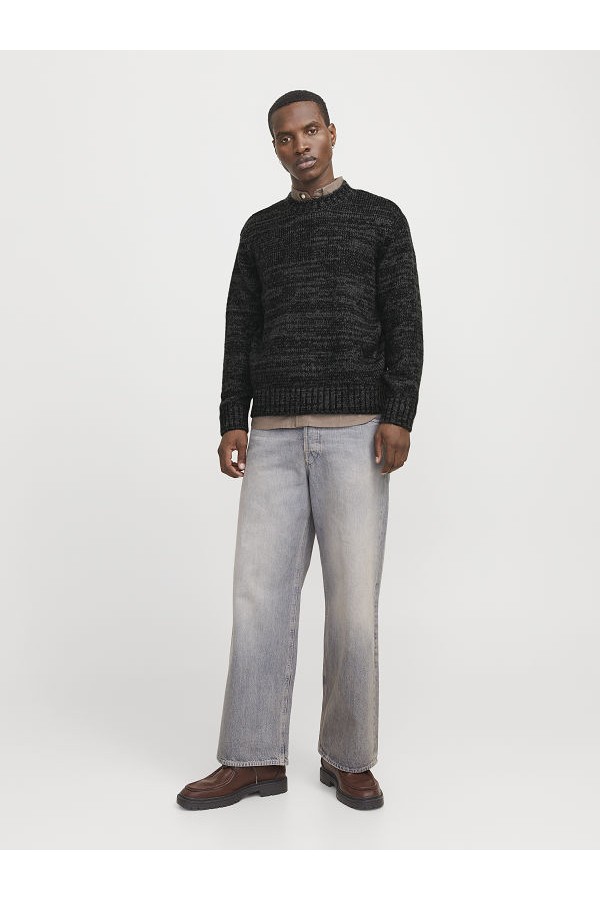 JORWINTER SPACE DYE KNIT STYD AW24 - ΜΑΥΡΟ