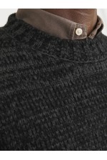 JORWINTER SPACE DYE KNIT STYD AW24 - ΜΑΥΡΟ