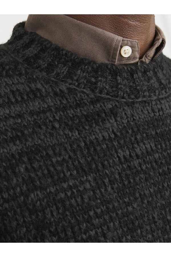 JORWINTER SPACE DYE KNIT STYD AW24 - ΜΑΥΡΟ
