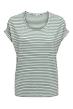 ONLMOSTER STRIPE S/S O-NECK TOP JRS NOOS - ΠΡΑΣΙΝΟ