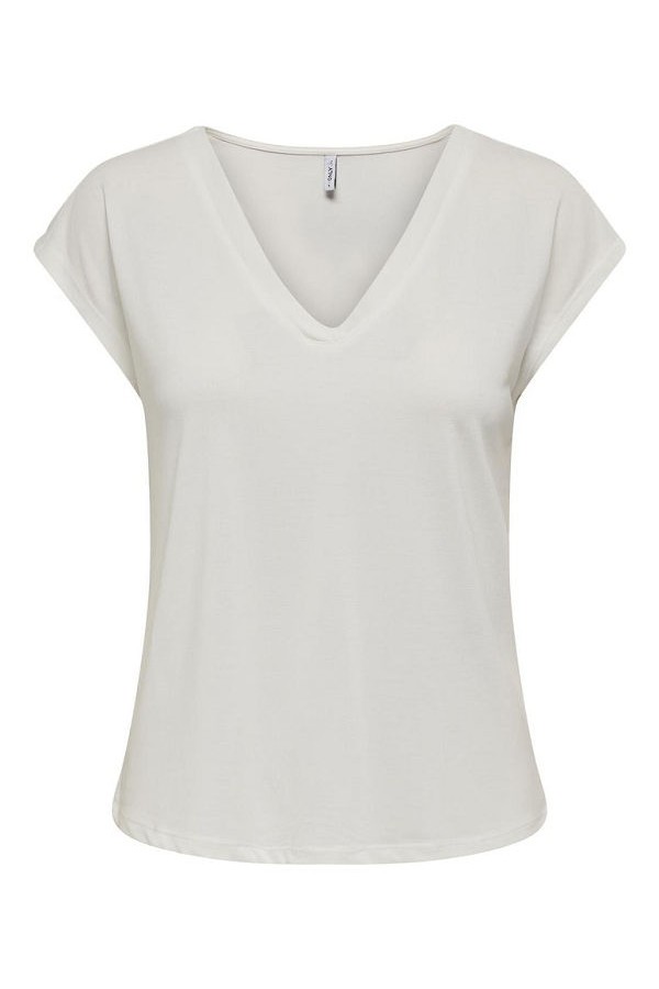 ONLFREE S/S MOD V-NECK TOP JRS NOOS - ΛΕΥΚΟ