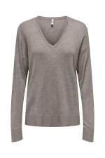 ONLVIENNA LS V-NECK CC KNT NC-24 - ΚΑΦΕ