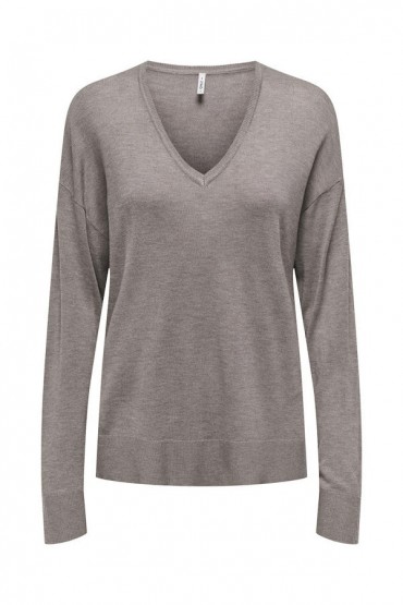 ONLVIENNA LS V-NECK CC KNT NC-24 - ΚΑΦΕ