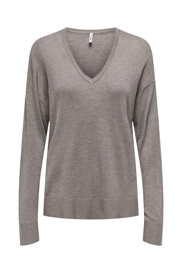 ONLVIENNA LS V-NECK CC KNT NC-24 - ΚΑΦΕ
