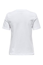 ONHOLLIS LIFE S/S O-NECK TOP BOX JRS - ΛΕΥΚΟ