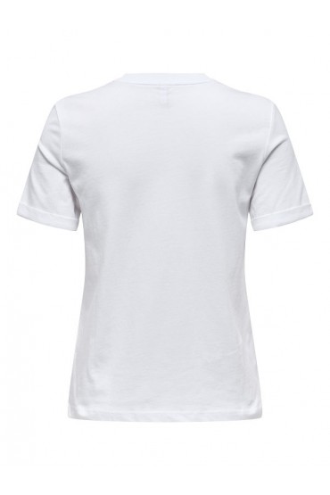 ONHOLLIS LIFE S/S O-NECK TOP BOX JRS - ΛΕΥΚΟ