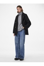 PCMARBEL COAT NOOS - ΜΑΥΡΟ