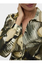 VMRUBY FIE LS BELT SHIRT WVN GA - ΠΡΑΣΙΝΟ