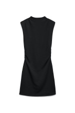 VMNELLI SL HIGH NECK SHORT DRESS JRS GA - ΜΑΥΡΟ