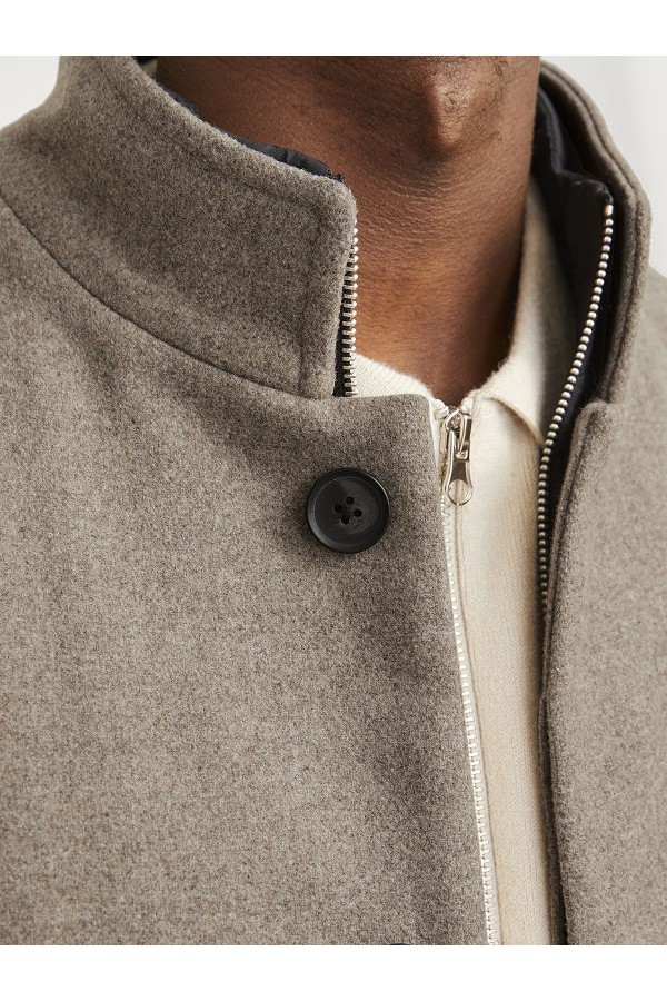 JJEHARRISON WOOL BLEND JACKET SN - ΜΠΕΖ