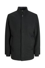 JJEHARRISON WOOL BLEND JACKET SN - ΜΑΥΡΟ