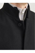 JJEHARRISON WOOL BLEND JACKET SN - ΜΑΥΡΟ