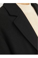 JJEHARRISON WOOL BLEND COAT SN - ΜΑΥΡΟ