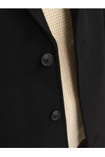 JJEHARRISON WOOL BLEND COAT SN - ΜΑΥΡΟ
