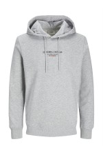 JREBJEANS REBEL PRINT SWEAT HOOD NOOS - ΓΚΡΙ