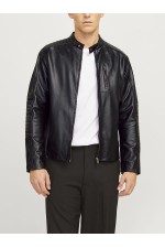 JJELIAM LAMB LEATHER JACKET NOOS - ΜΑΥΡΟ