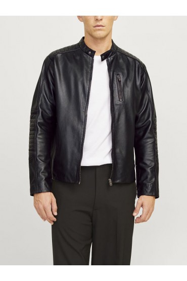 JJELIAM LAMB LEATHER JACKET NOOS - ΜΑΥΡΟ