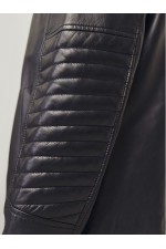 JJELIAM LAMB LEATHER JACKET NOOS - ΜΑΥΡΟ