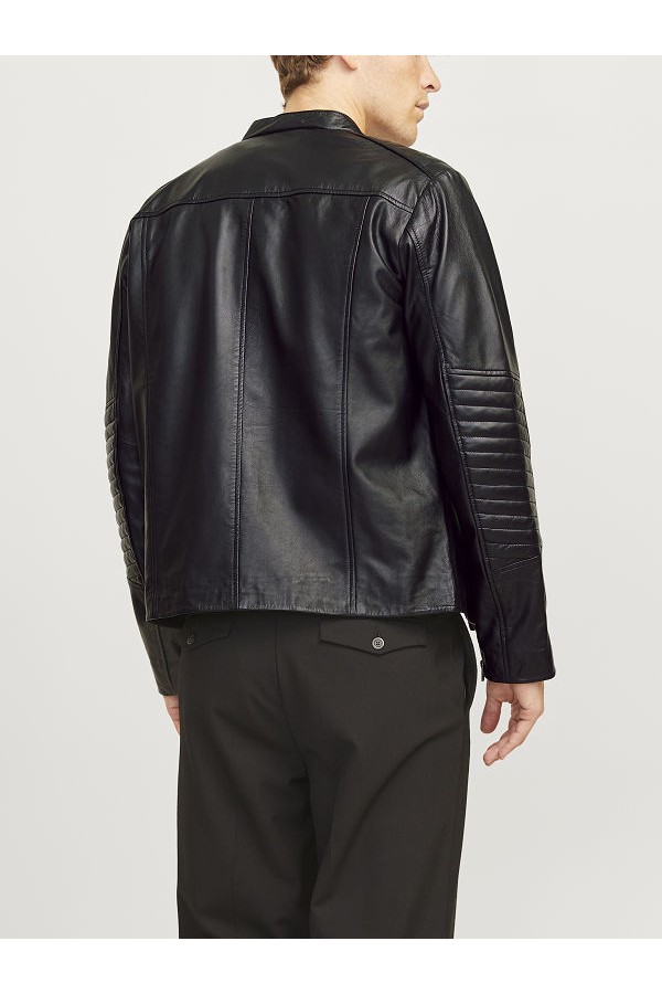 JJELIAM LAMB LEATHER JACKET NOOS - ΜΑΥΡΟ
