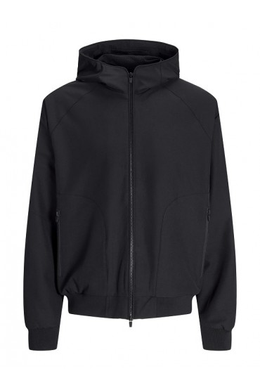 JJEPERFECT BOMBER NOOS - ΜΑΥΡΟ