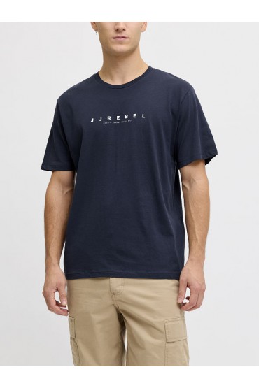 JREBROCKY LOGO TEE SS CREW NECK SN - ΜΠΛΕ