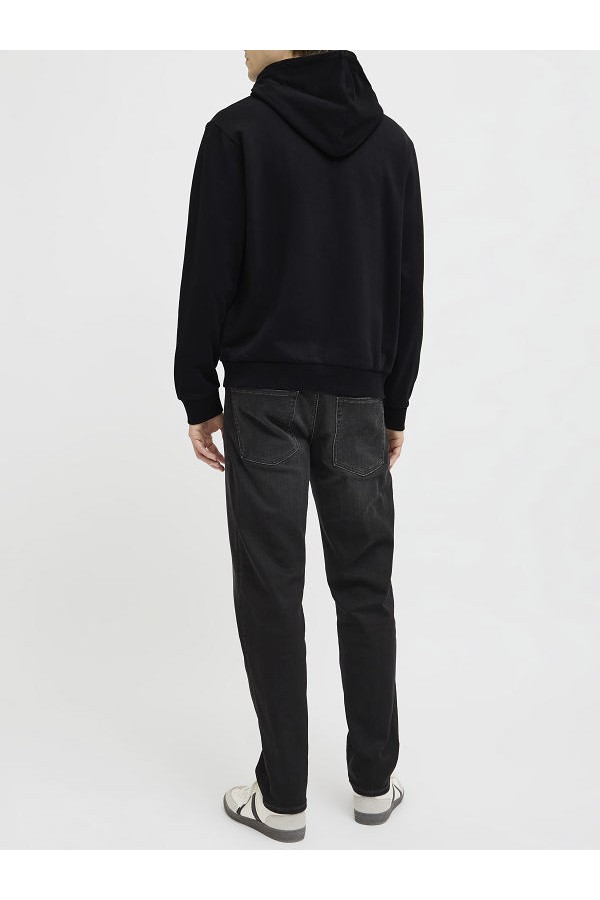 JREBROCKY LOGO SWEAT HOOD SN - ΜΑΥΡΟ