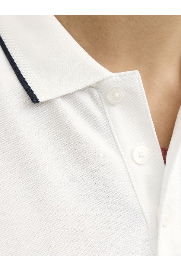 JPRBLUALVES SS POLO SN - ΛΕΥΚΟ