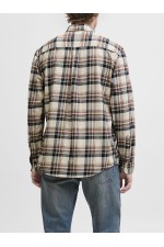 JJECLASSIC FLANNEL CHECK SHIRT LS SN - ΛΕΥΚΟ